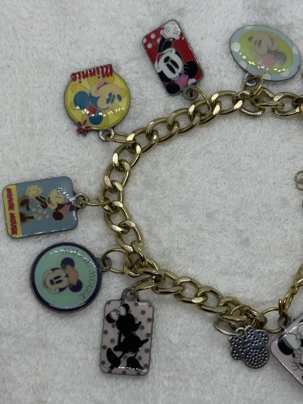 Disney Minnie Mouse Adjustable Charm Bracelet
